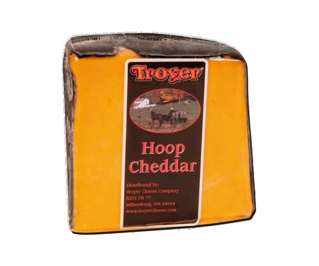 Black Wax Hoop Cheddar Cheese (10oz) Troyer Market