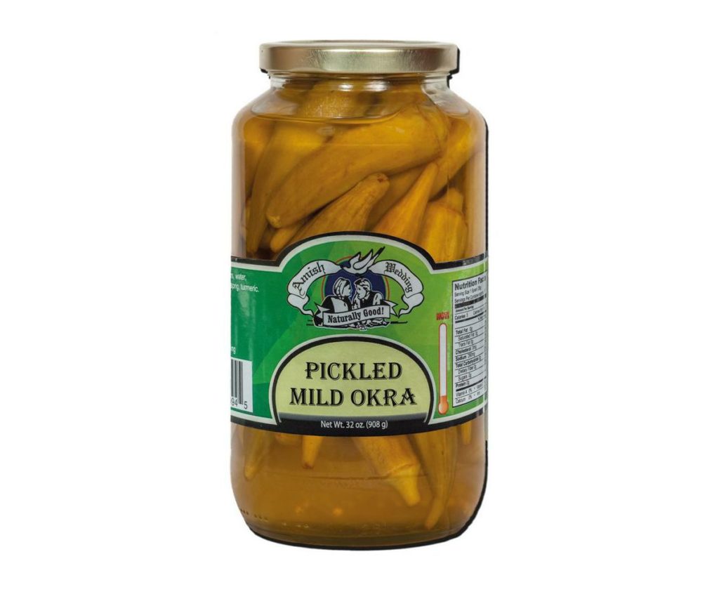 Mild Pickled Okra (32oz) Troyer Market