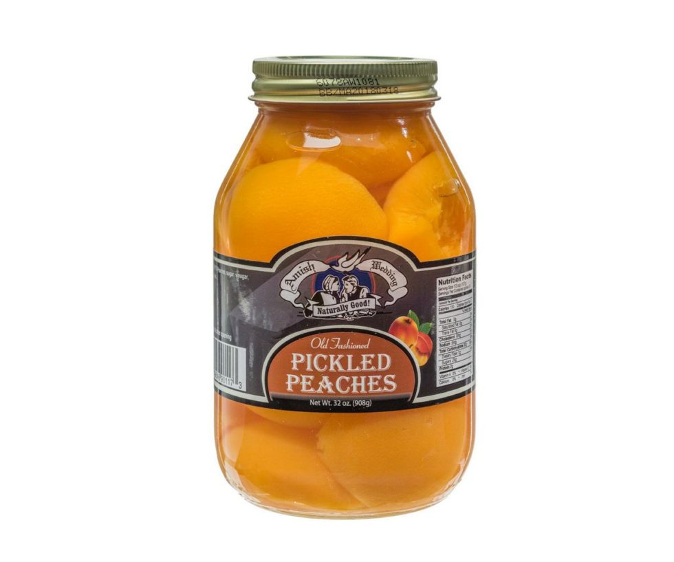 Pickled Peaches (32oz) Troyer Market