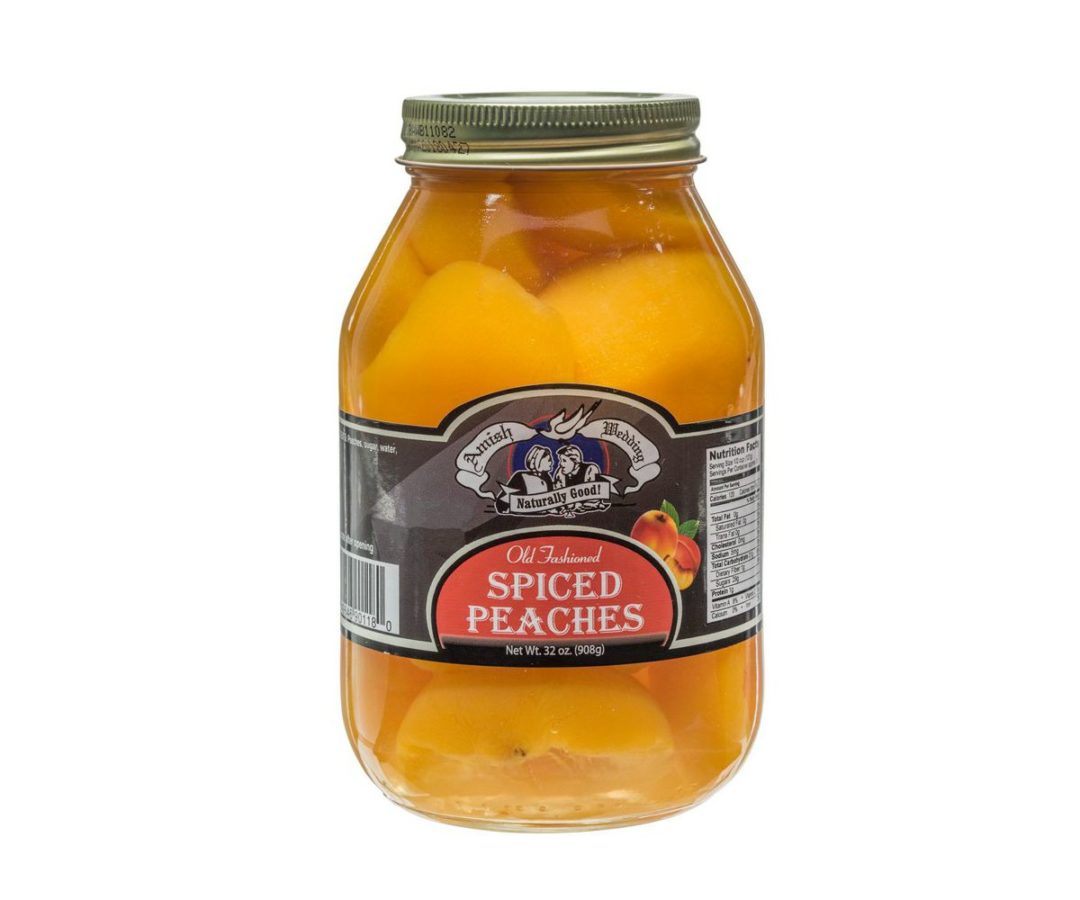 Spiced Peaches (32oz) Troyer Market
