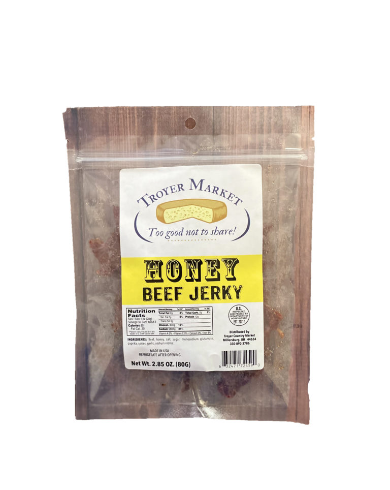 Honey Beef Jerky (2.85oz) Troyer Market