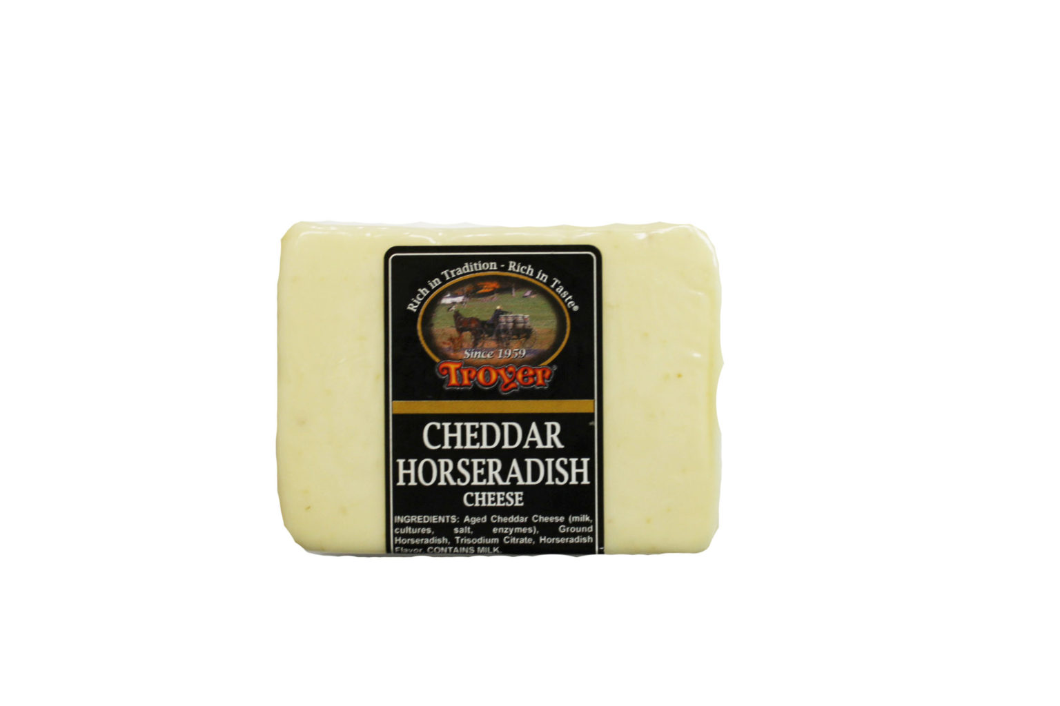 Horseradish Cheddar Cheese (10oz) Troyer Market