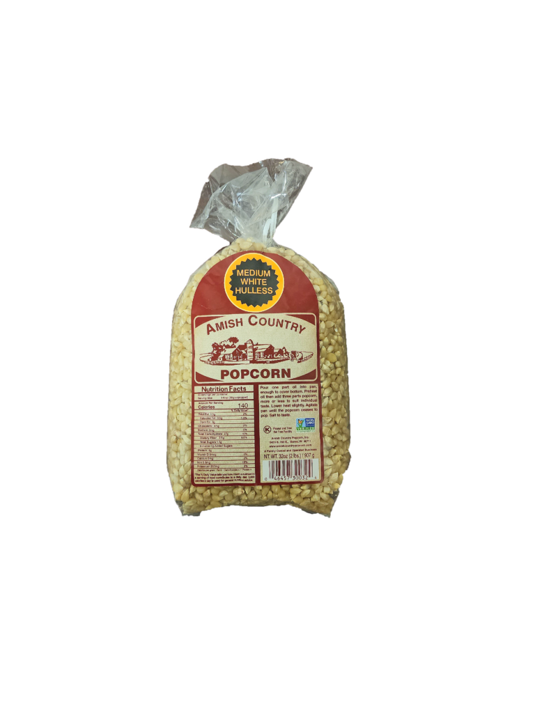 Amish Country Medium White Popcorn (2 lb) - Troyer Market