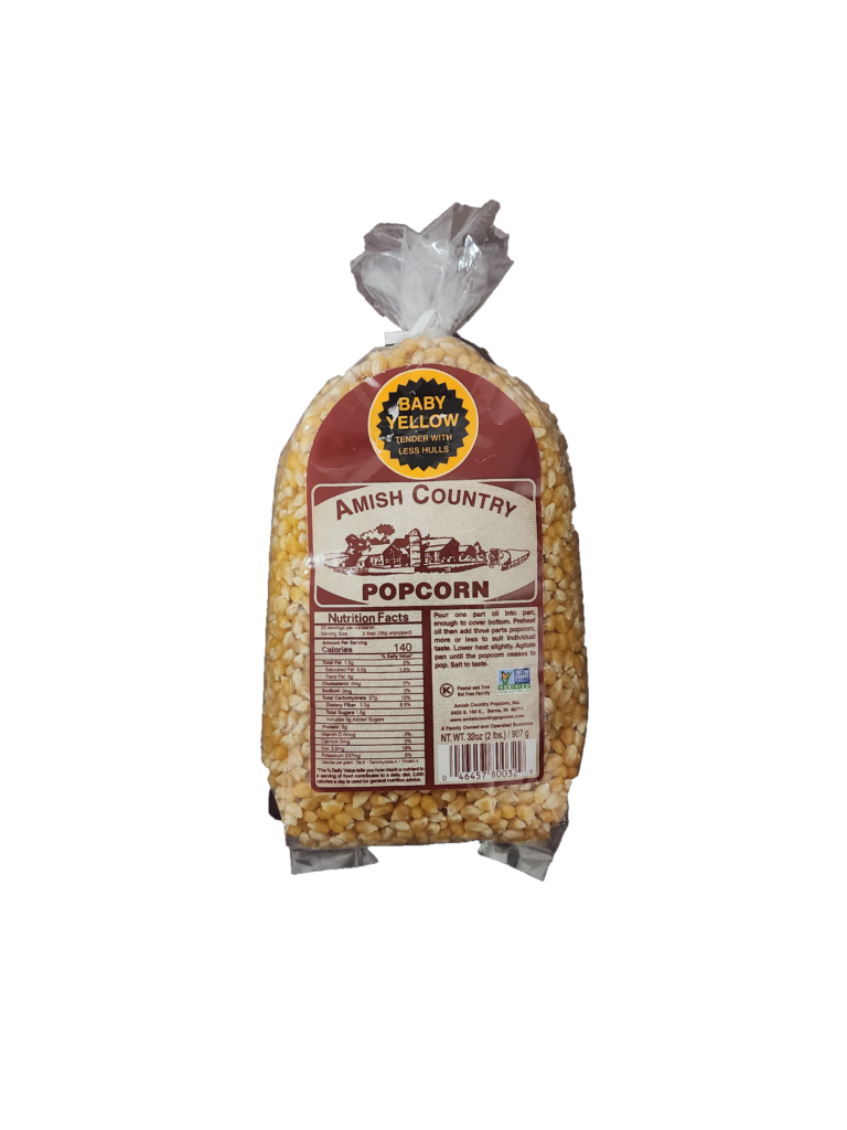 Amish Country Baby Yellow Popcorn (2lb) - Troyer Market