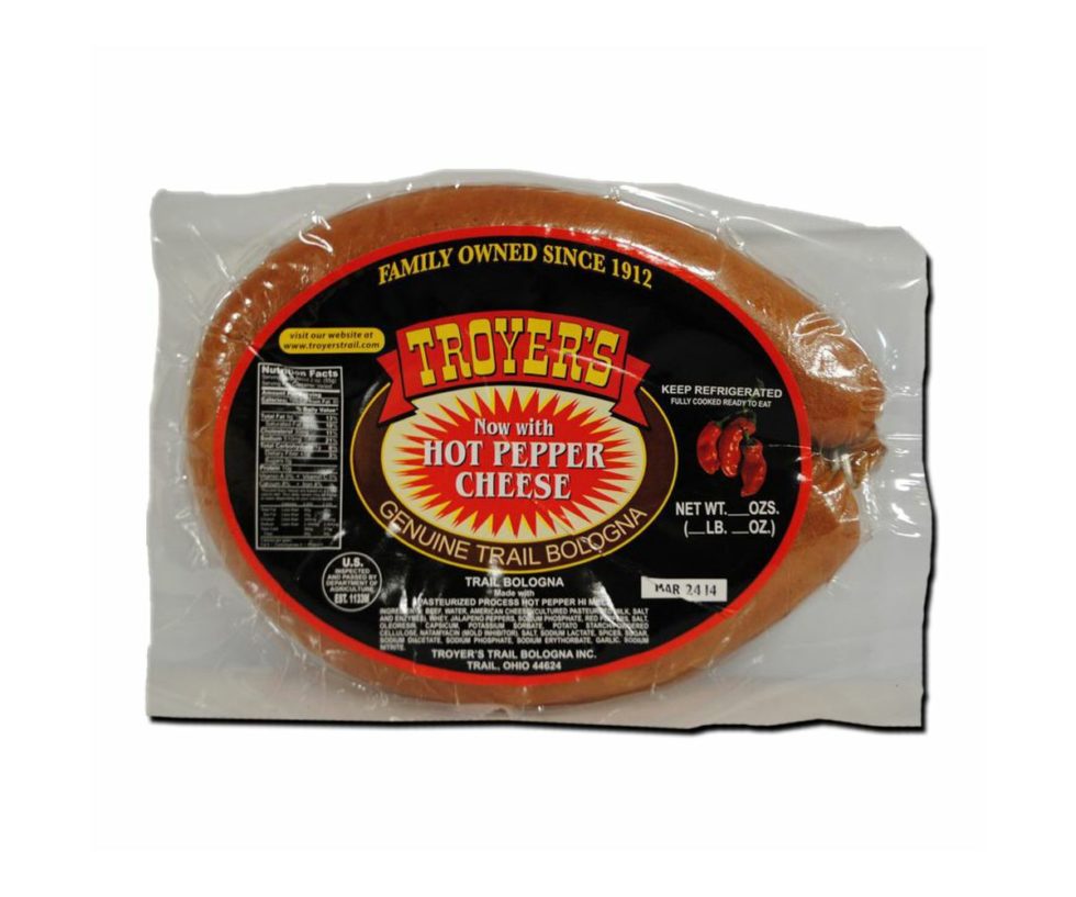 Trail Bologna w/Hot Pepper Cheese Troyer Market
